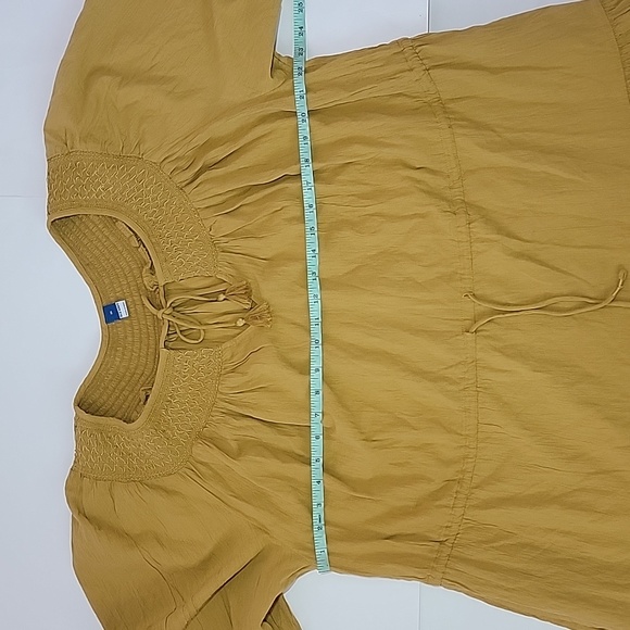 Old Navy Waist-Defined Crinkle-Textured Long-Sleeve Midi Dress/ 2X. - Picture 7 of 12